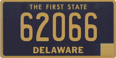 DE license plate 62066