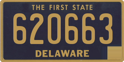 DE license plate 620663