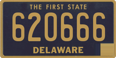 DE license plate 620666