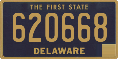 DE license plate 620668