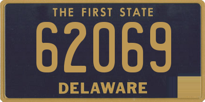 DE license plate 62069