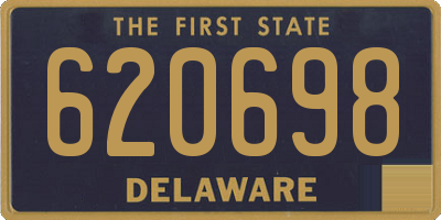 DE license plate 620698