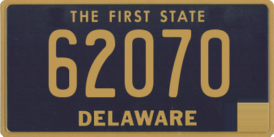 DE license plate 62070