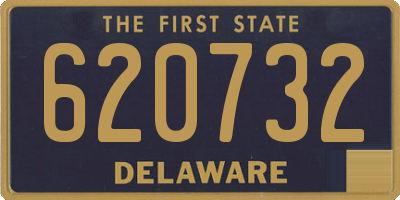 DE license plate 620732