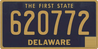 DE license plate 620772