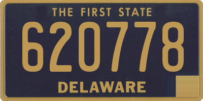 DE license plate 620778