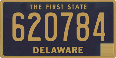 DE license plate 620784