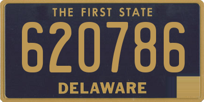 DE license plate 620786