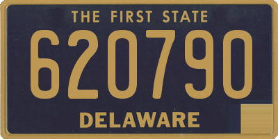 DE license plate 620790