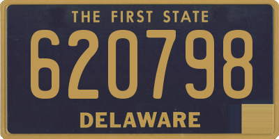 DE license plate 620798