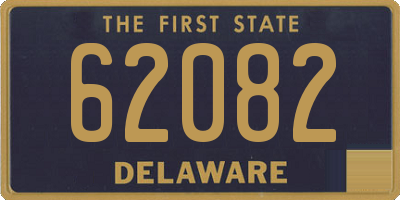 DE license plate 62082