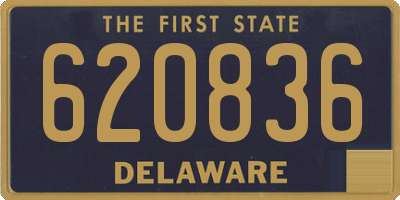 DE license plate 620836