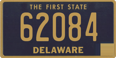 DE license plate 62084
