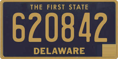 DE license plate 620842