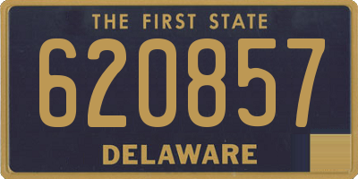 DE license plate 620857