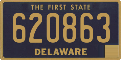 DE license plate 620863