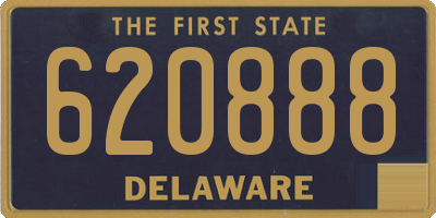 DE license plate 620888