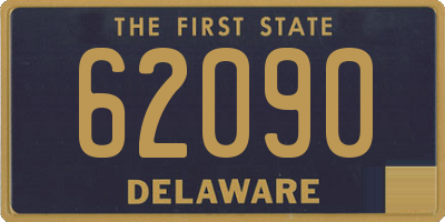 DE license plate 62090