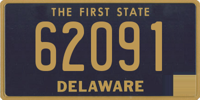 DE license plate 62091