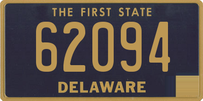 DE license plate 62094