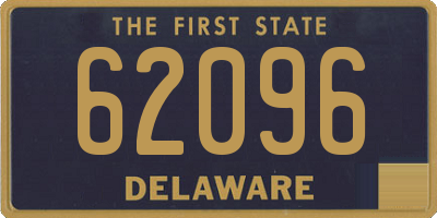 DE license plate 62096