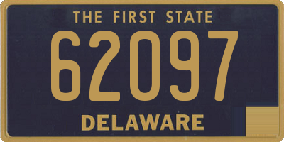 DE license plate 62097