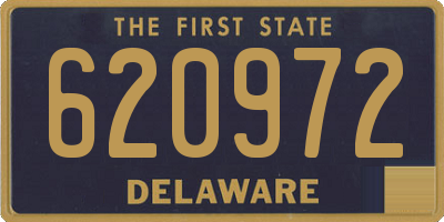 DE license plate 620972