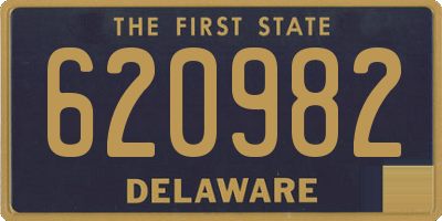 DE license plate 620982