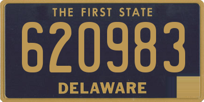 DE license plate 620983