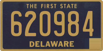 DE license plate 620984