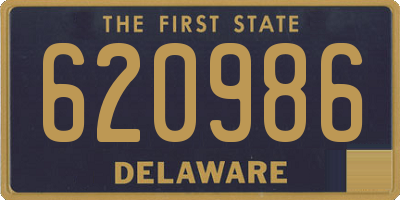 DE license plate 620986