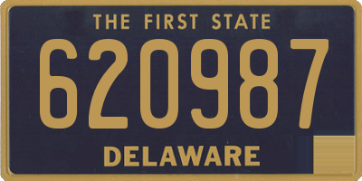 DE license plate 620987
