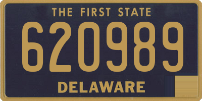 DE license plate 620989