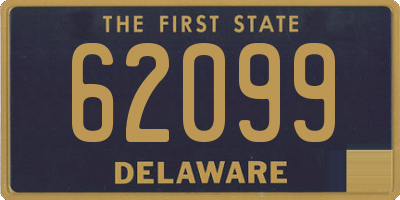DE license plate 62099