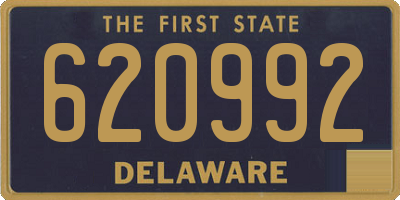DE license plate 620992