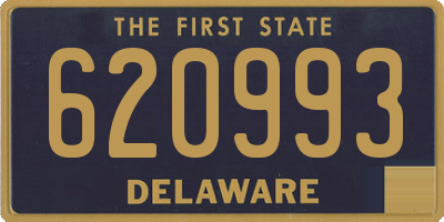 DE license plate 620993