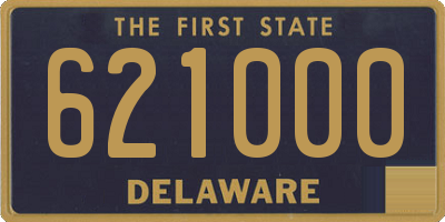 DE license plate 621000