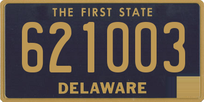 DE license plate 621003