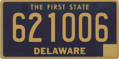 DE license plate 621006
