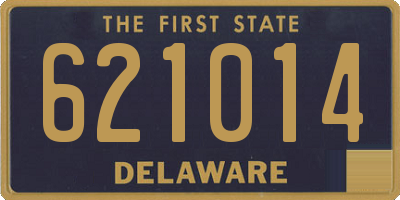 DE license plate 621014