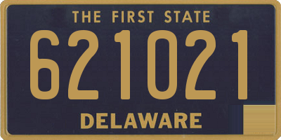DE license plate 621021