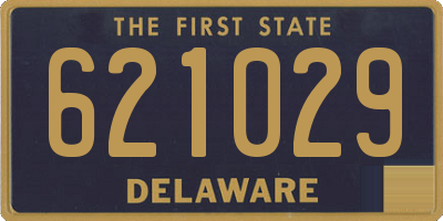 DE license plate 621029