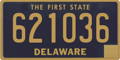 DE license plate 621036