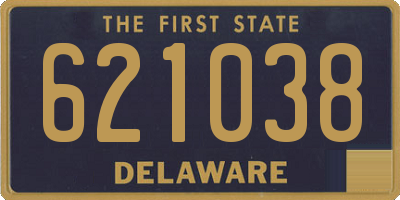 DE license plate 621038