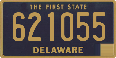 DE license plate 621055