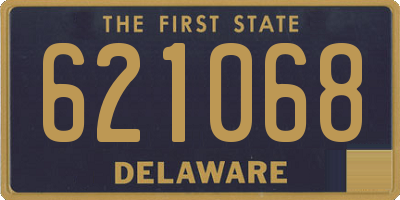 DE license plate 621068