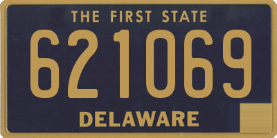 DE license plate 621069