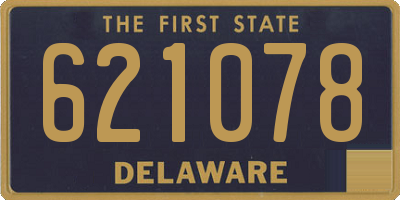 DE license plate 621078