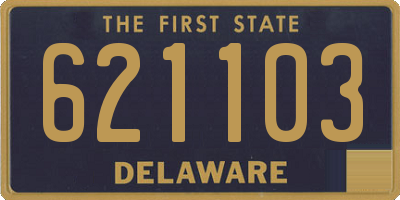 DE license plate 621103