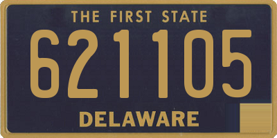 DE license plate 621105